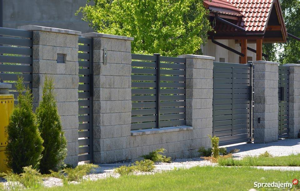 Nowoczesne ogrodzenie