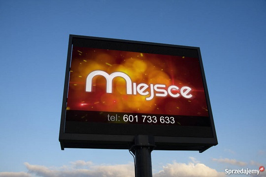 Słup na reklamę LED