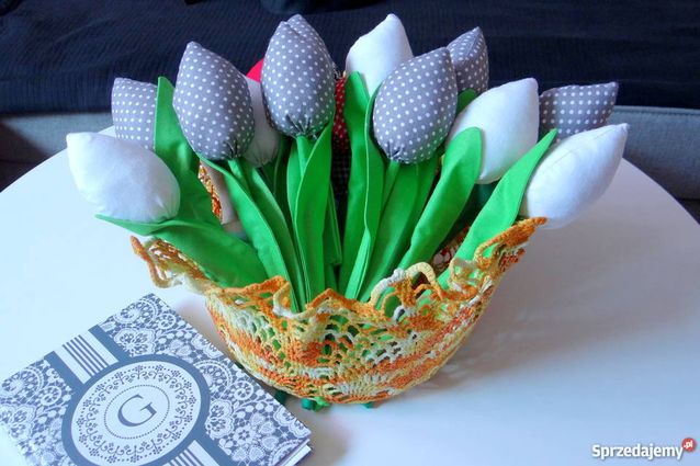 Tulipany z materiału