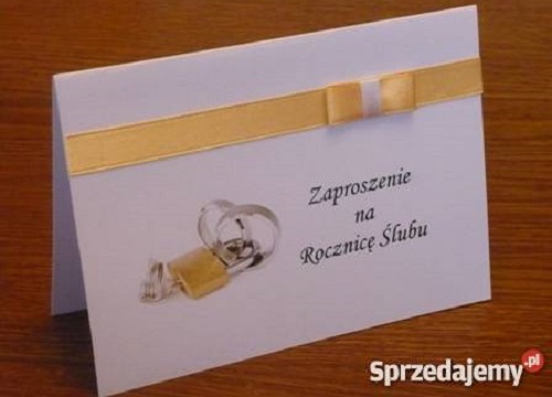 Zaproszenie na rocznicę